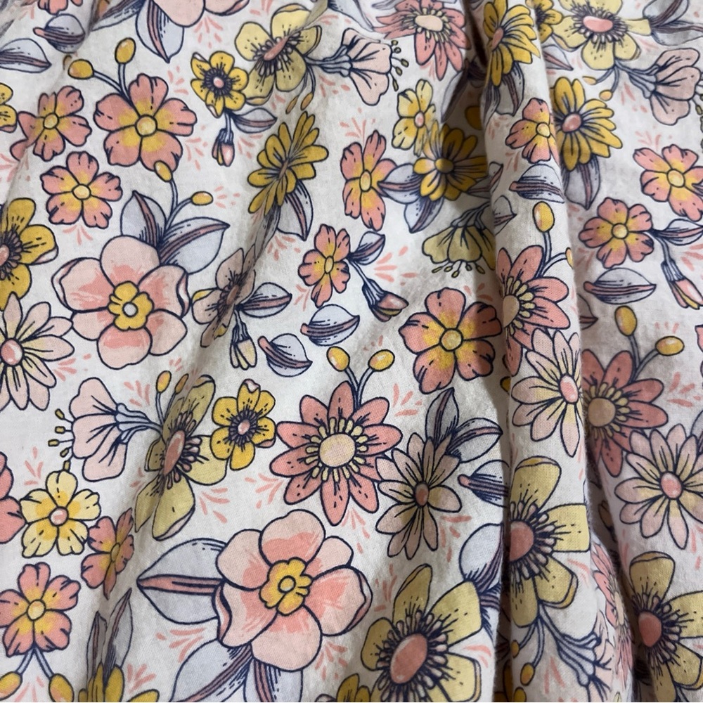 ⭐️3 for $30Tommy Bahama White Dress with Yellow, Pink Flowers Sundress Size 3T - Picture 7 of 10